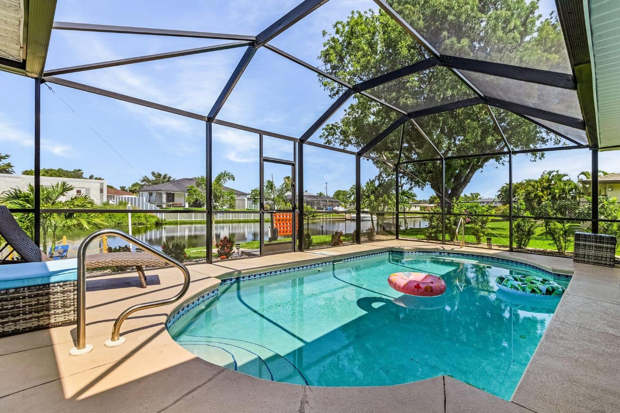 Cozy Retreat, Heated Pool, Water Canal, Bikes,3 Bedroom Κέιπ Κόραλ Εξωτερικό φωτογραφία